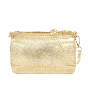 Gold Glitter Jelly Handbag