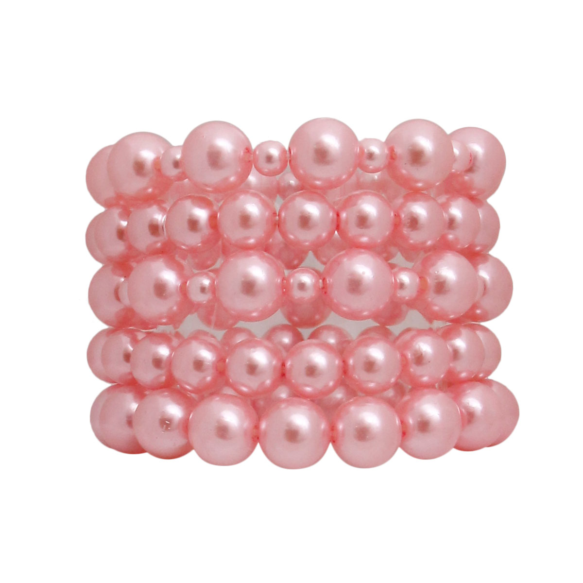 5 Pcs Pink Pearl Bracelets