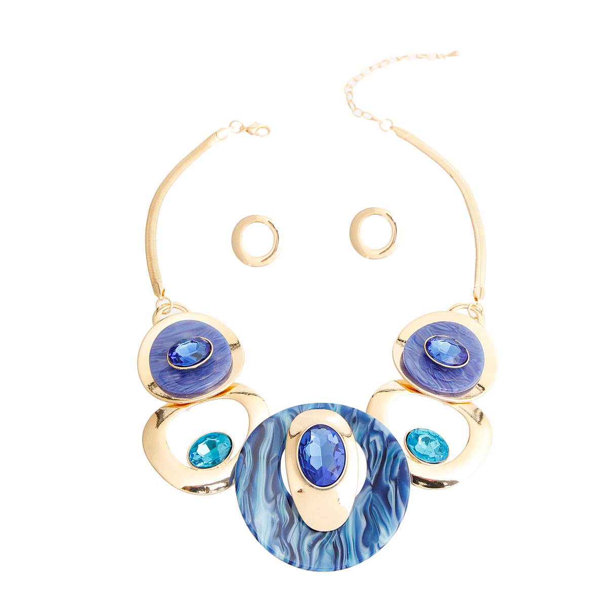 Blue Gold Circular Set