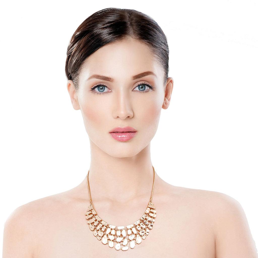 Gold Metal Link Collar Set