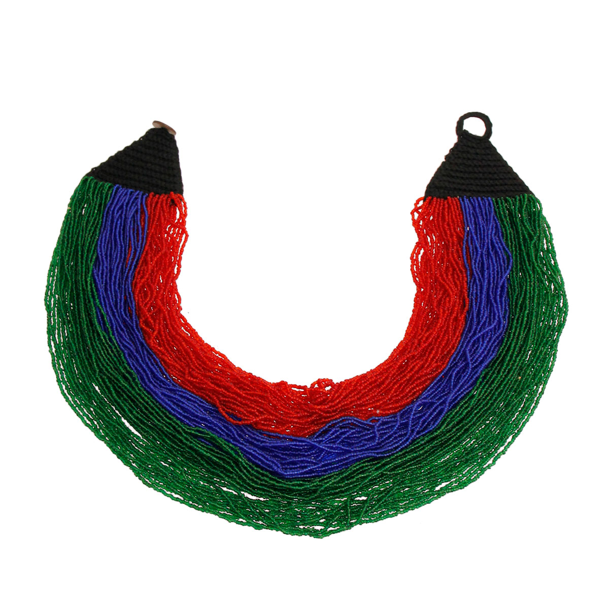 Red and Green 100 Strand Necklace