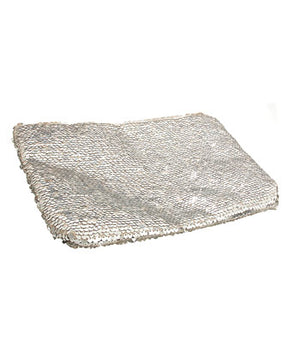 Silver Sequin Party Clutch
