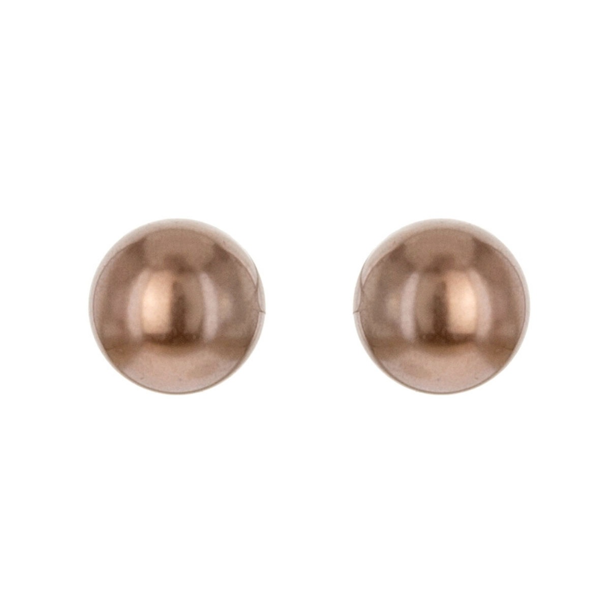 10mm Brown Pearl Stud