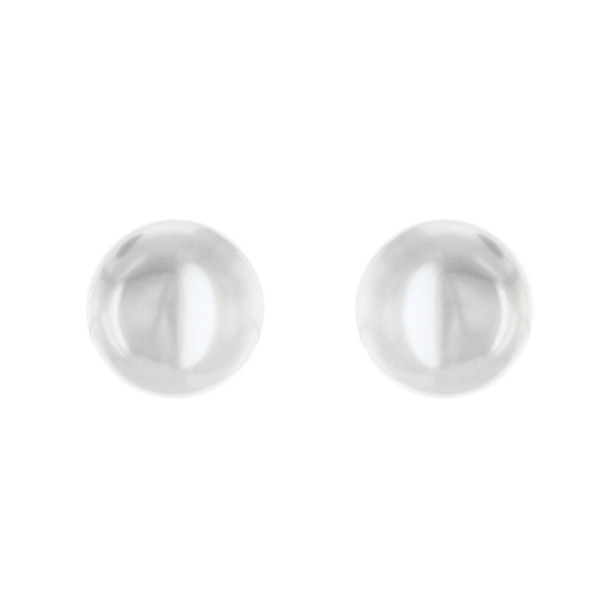 10mm White Pearl Stud