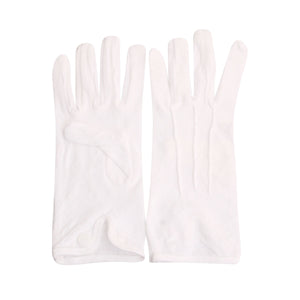 White Large Formal Gloves
