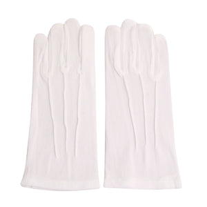 White Large Groom Gloves