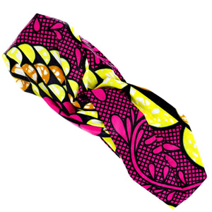 Fuchsia Afrocentric Knotted Headband