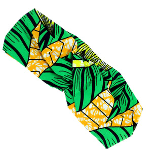 Green Afrocentric Knotted Headband