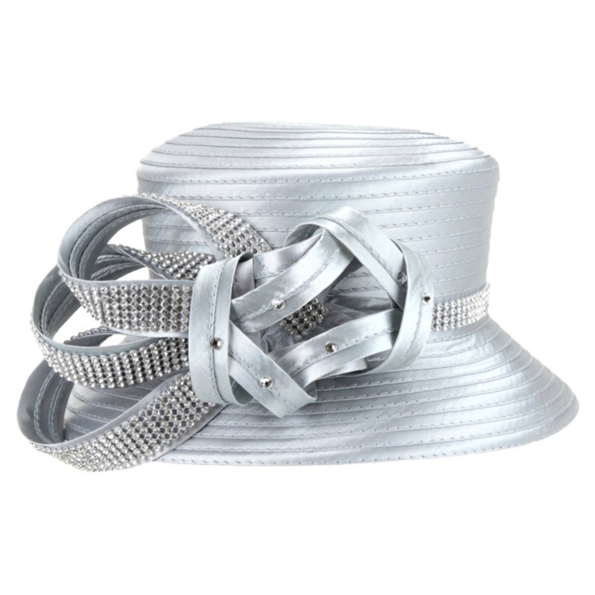 Gray Braided Knot Church Hat