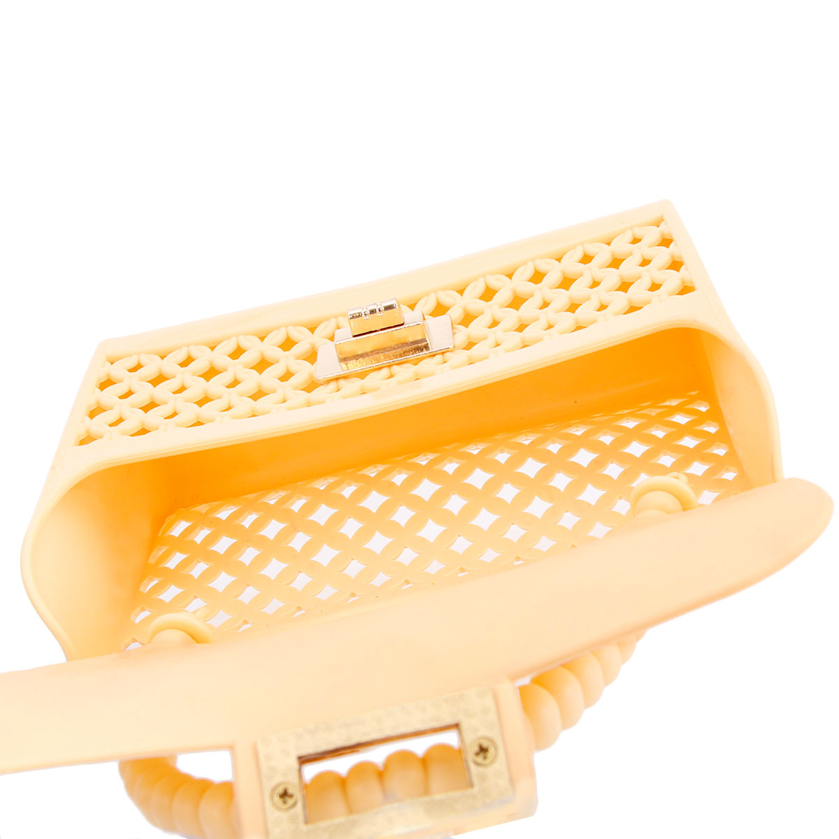 Yellow Jelly Top Handle Mini Crossbody