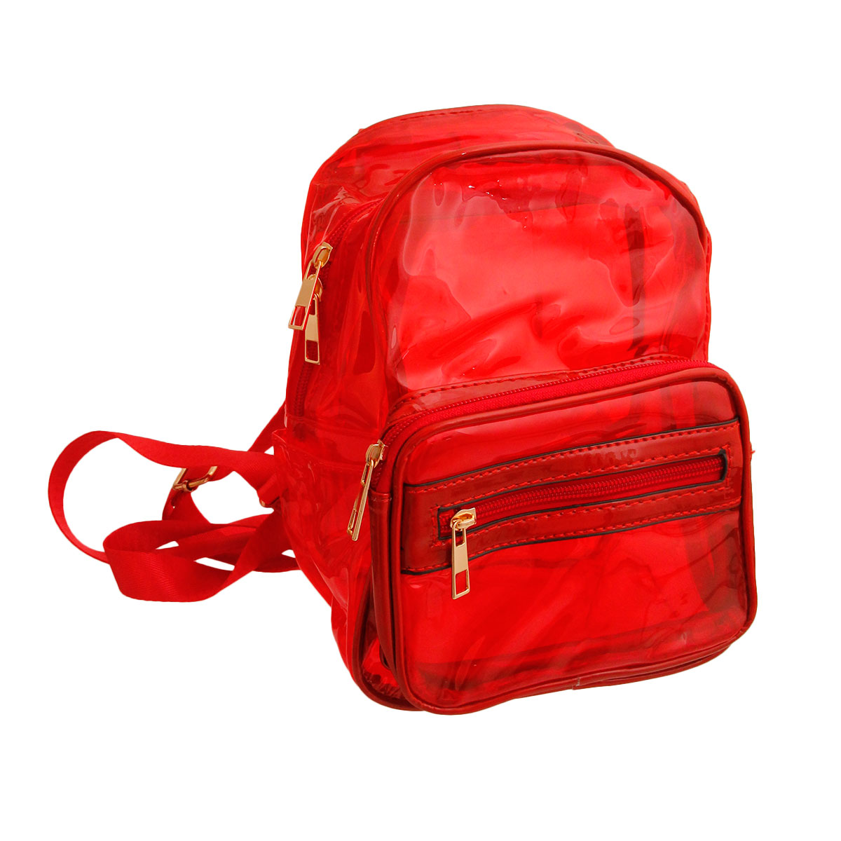 Red Transparent Backpack