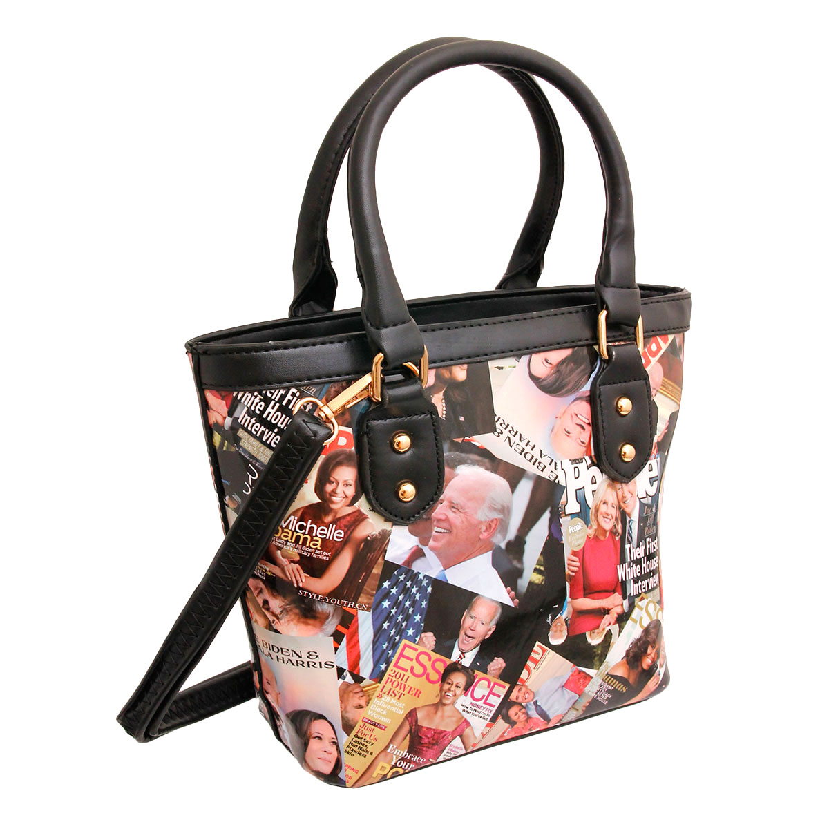 Black Kamala, Biden and Obama Handbag Set