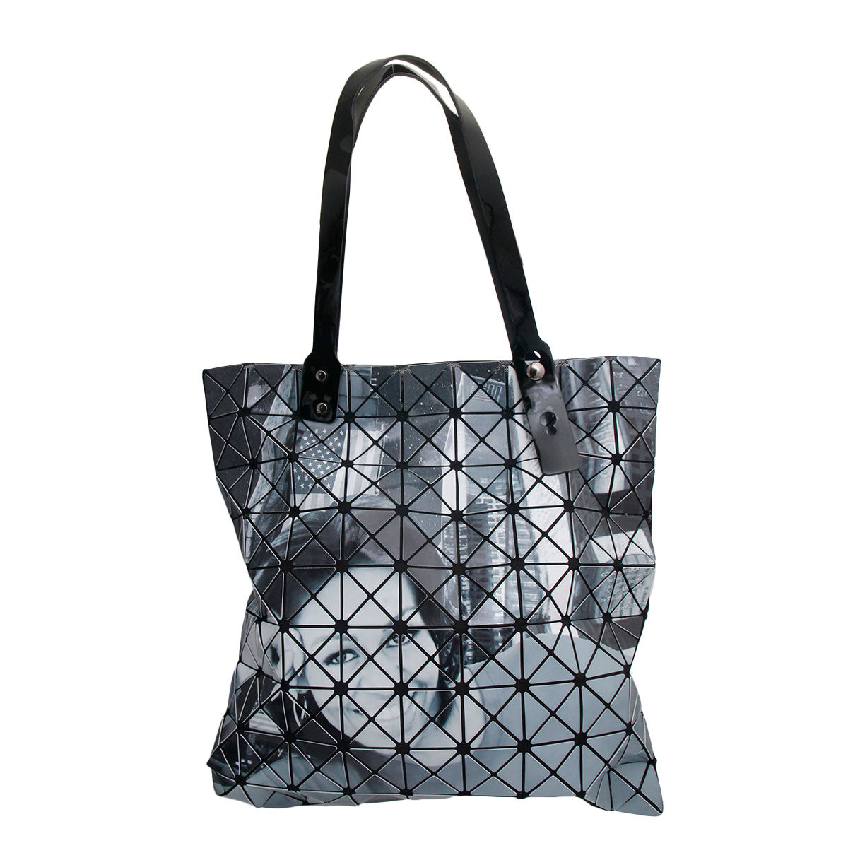First Lady Obama Black and White Prism Tote