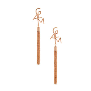 Gold GLAM Chain Fringe Earrings