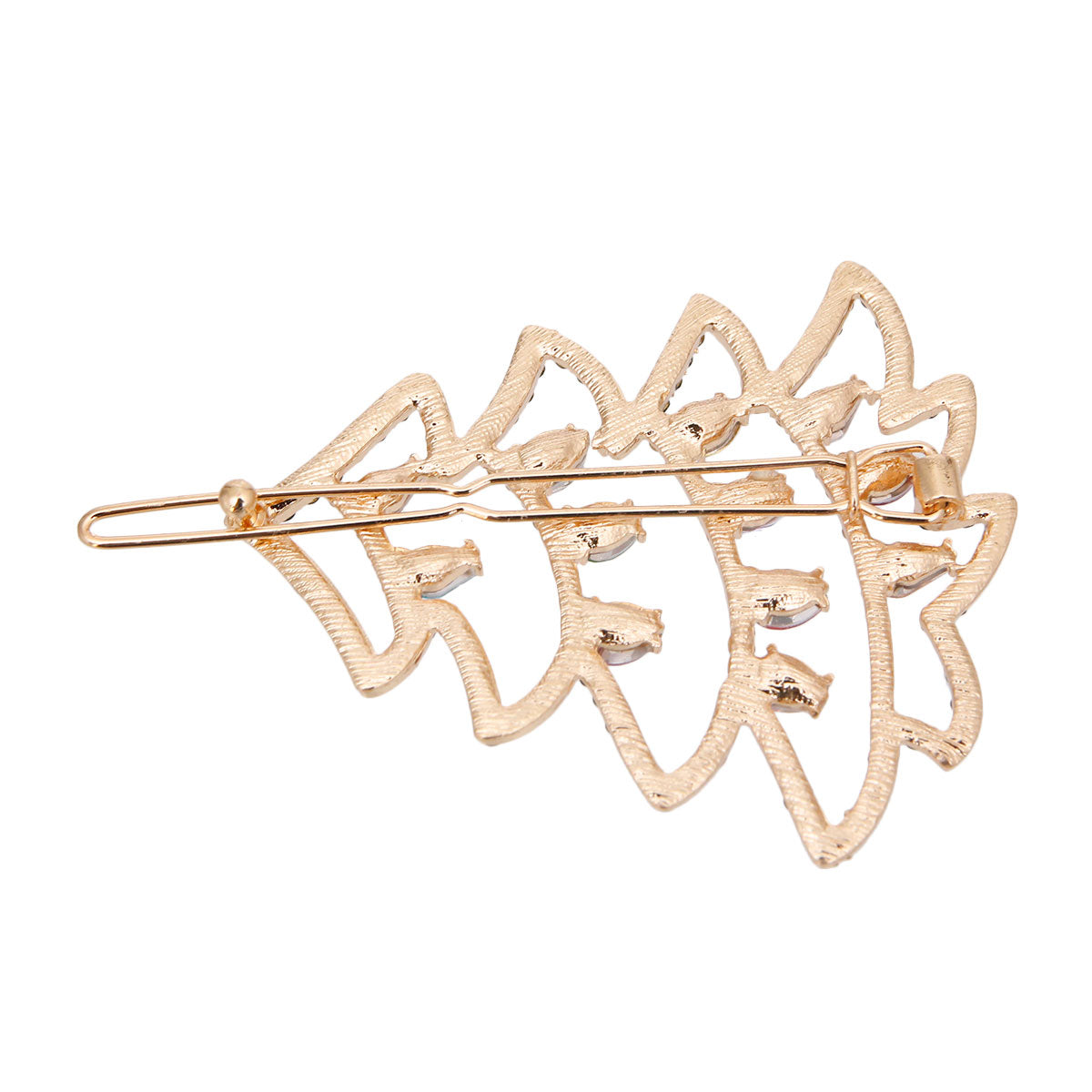 Gold Sparkle Christmas Tree Hair Pin