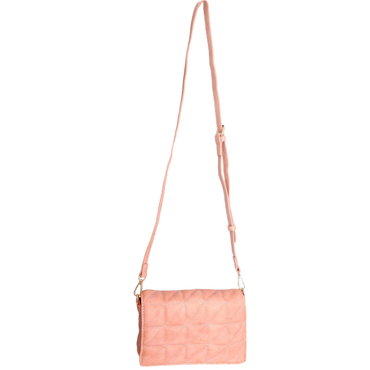 Blush Quilted Boxy Crossbody