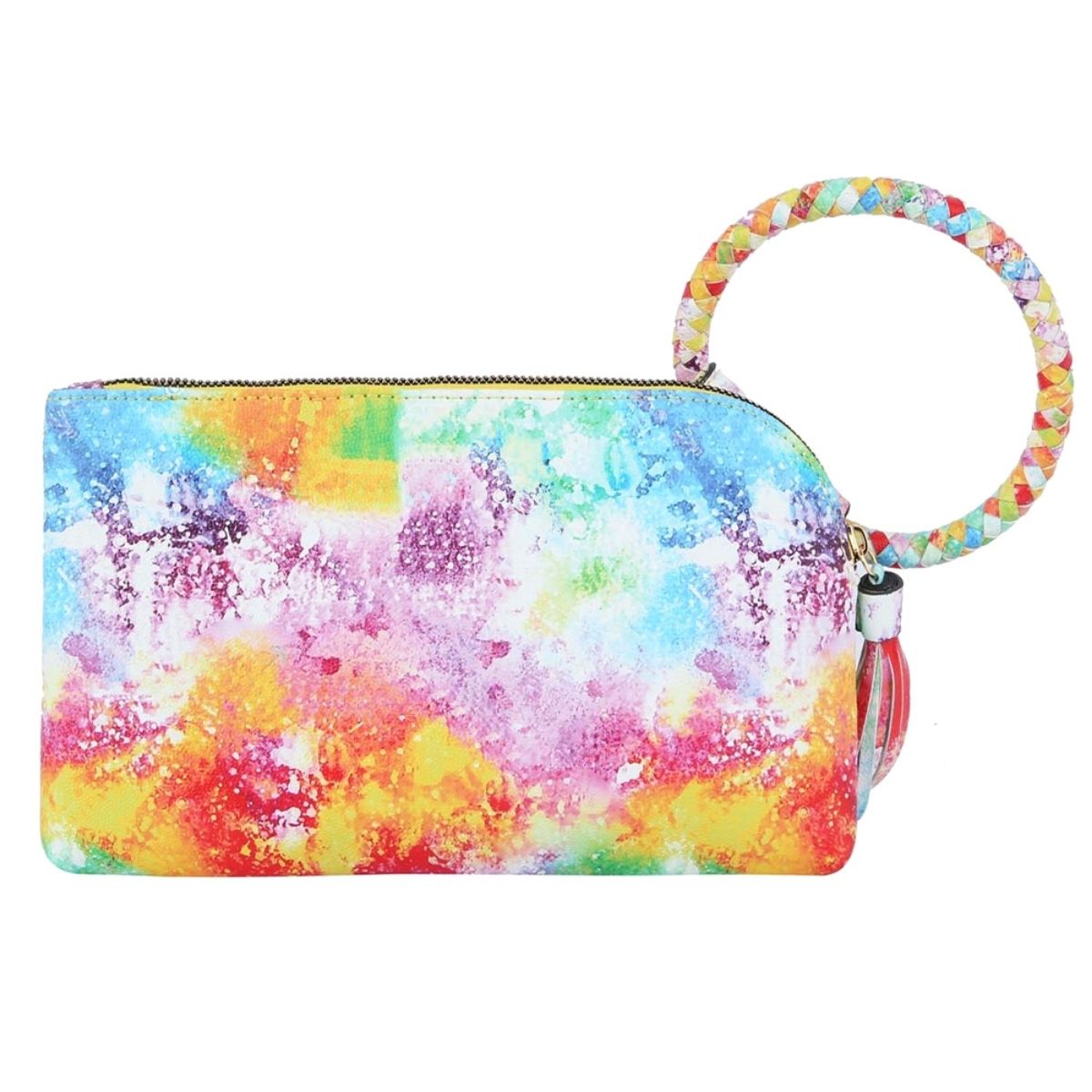 Rainbow Tie Dye Bangle Clutch