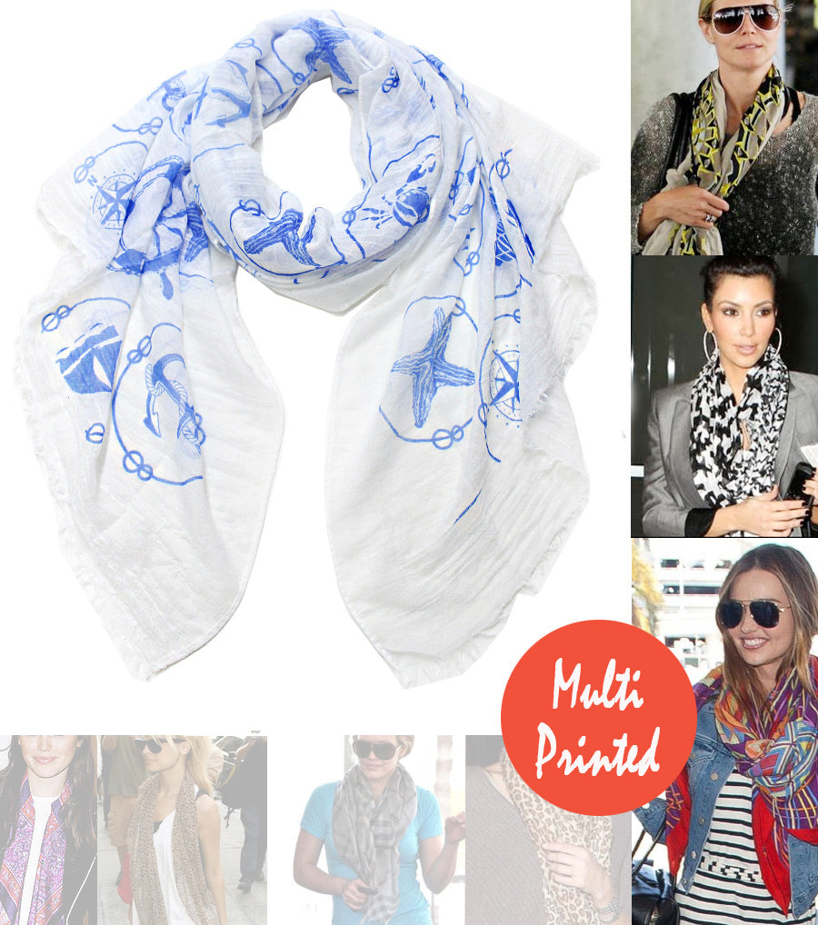 Sea Life TPrinted Scarf