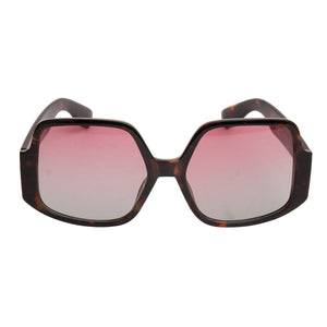 Retro Tortoiseshell Square Celine Style Sunglasses