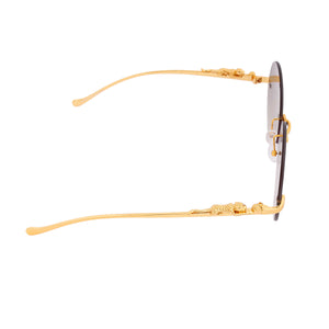 Round Green Tiger Sunglasses