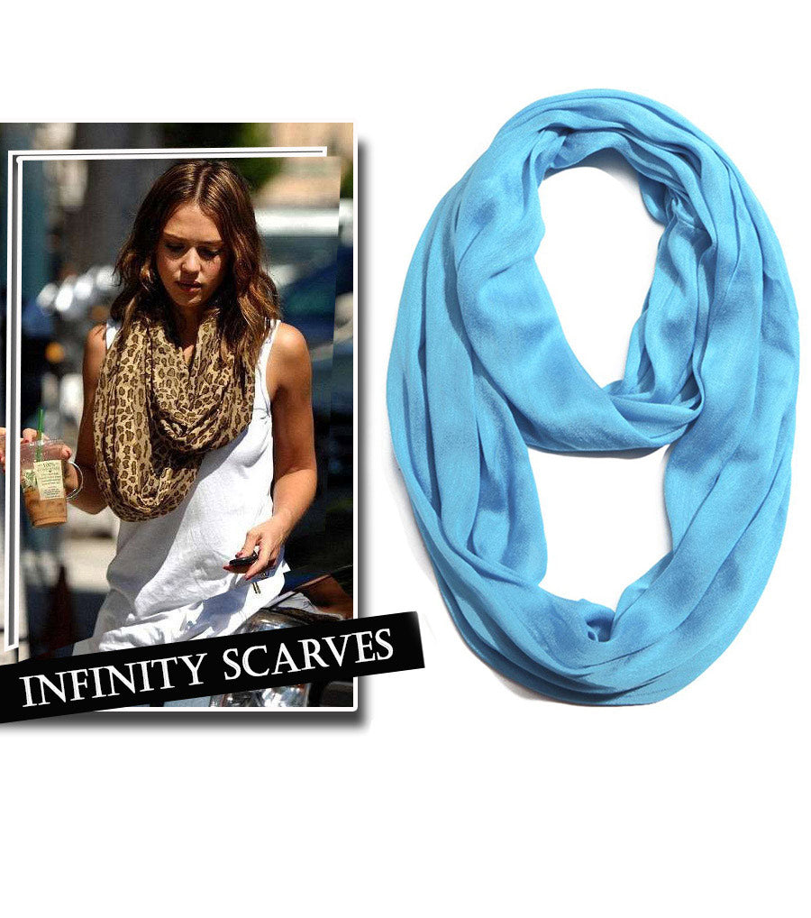 Wrinkle Infinity Silk Scarf