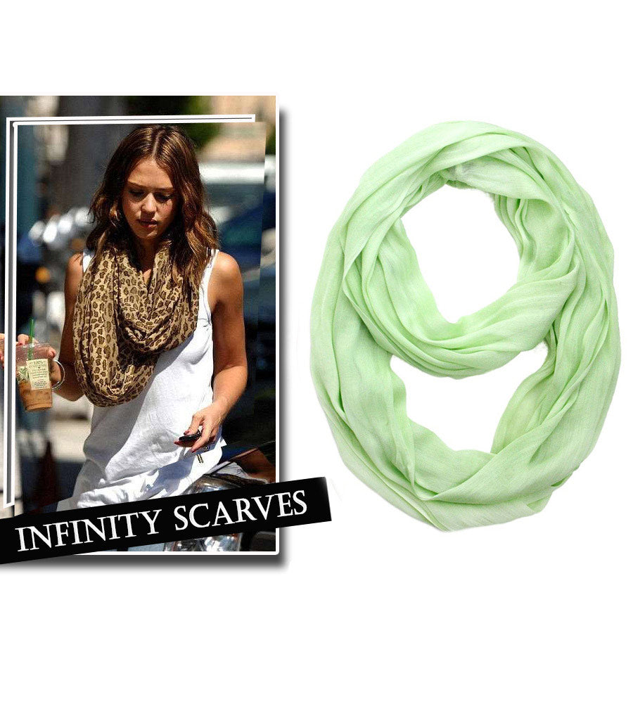 Wrinkle Infinity Silk Scarf