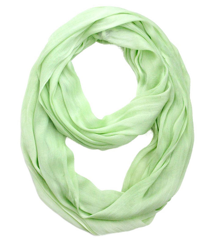 Wrinkle Infinity Silk Scarf