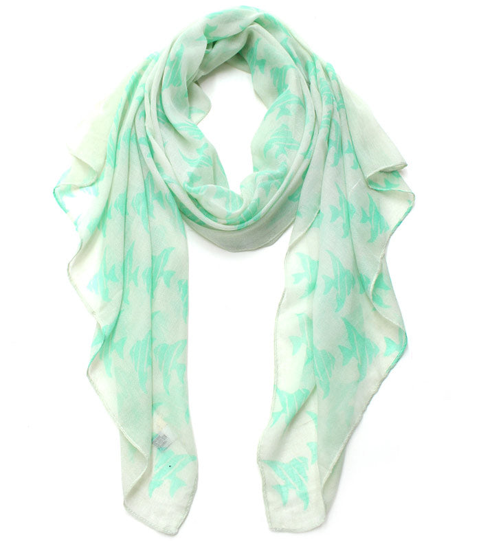 Sea Printed Lightweight Scarf