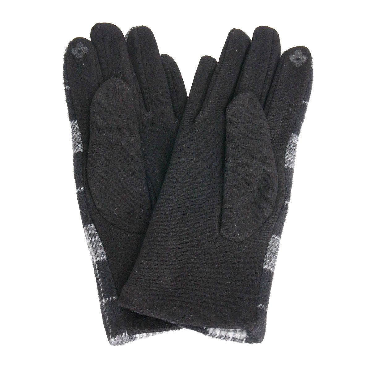 Gray Leopard Ribbon Smart Gloves