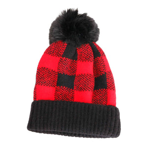 Red Buffalo Plaid Beanie