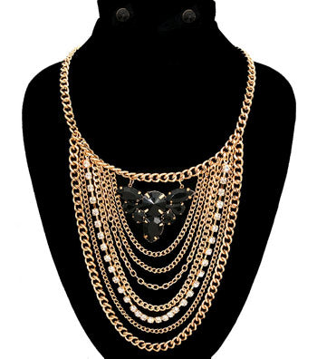 Chain Layered Necklace Set