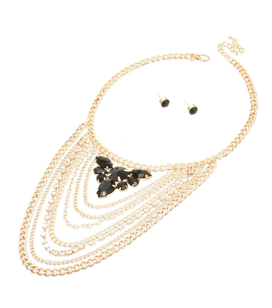 Chain Layered Necklace Set