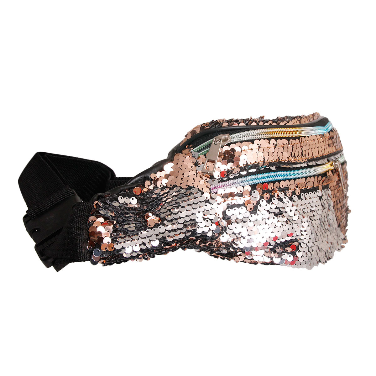 Gold Sequin 3 Pocket Fanny Pack