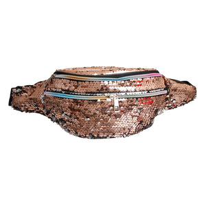 Gold Sequin 3 Pocket Fanny Pack