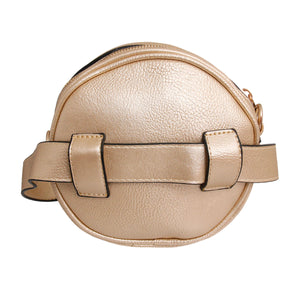 Gold Glitter Circle Crossbody Fanny