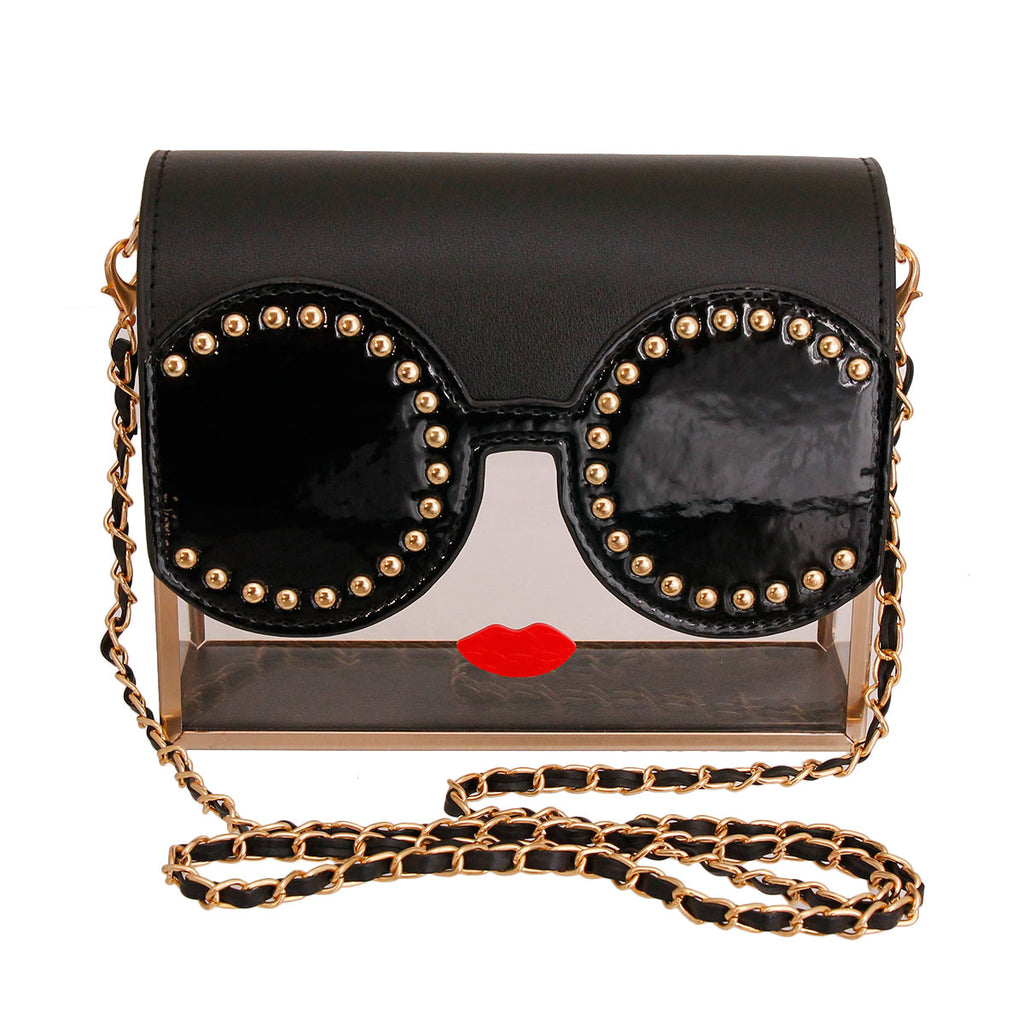 Black and Clear Hardcase Face Bag