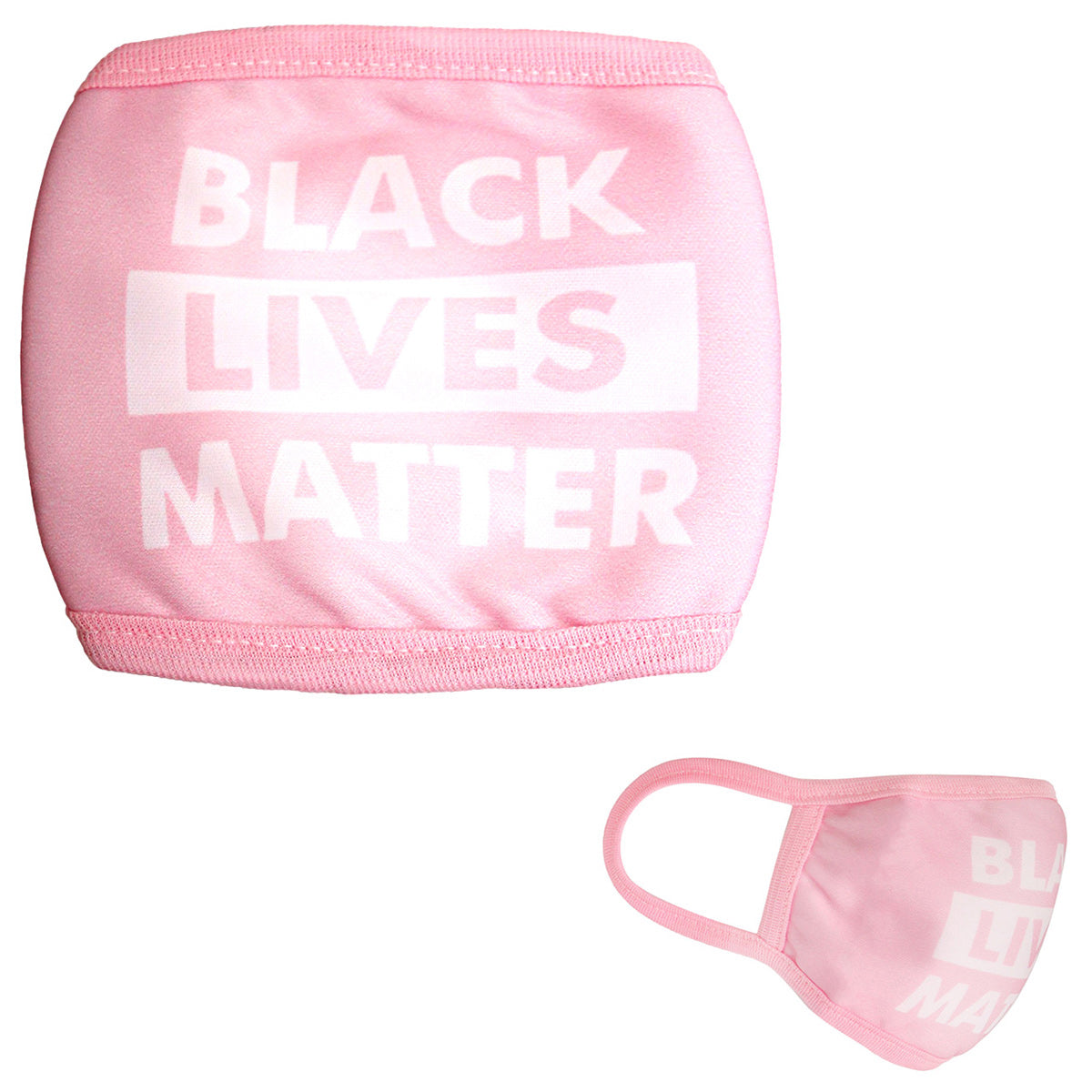 Pink Cotton BLACK LIVES MATTER Mask