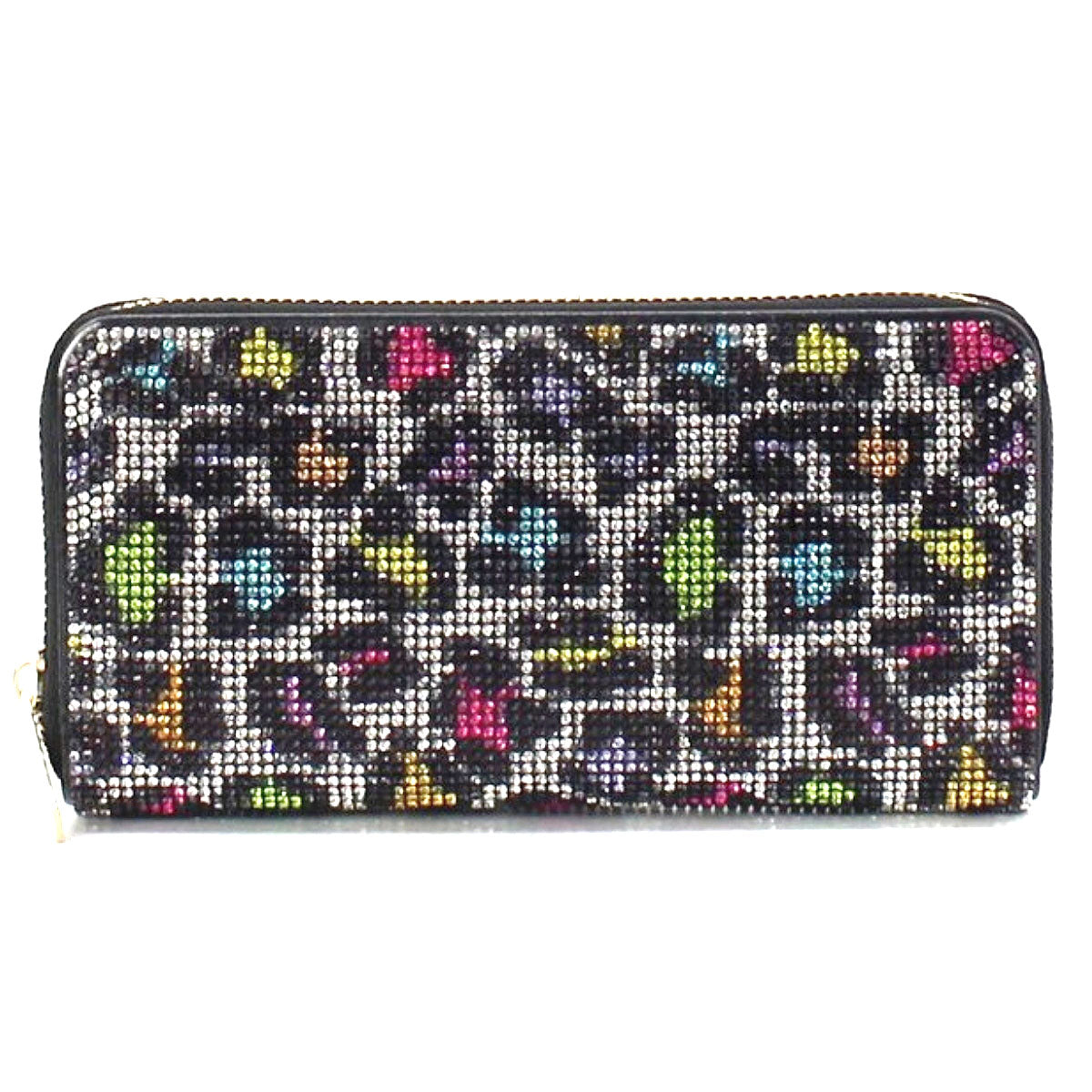 Leopard Rhinestone Zipper Wallet