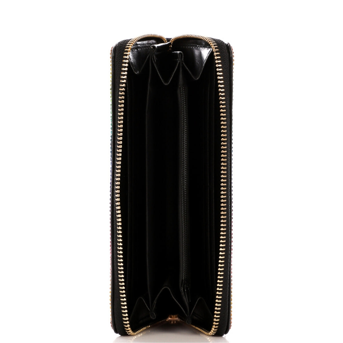 Leopard Rhinestone Zipper Wallet