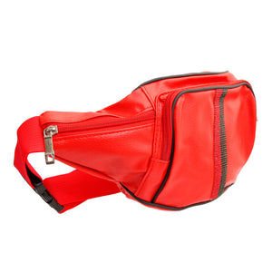 Designer Stripe Red Fanny Pack