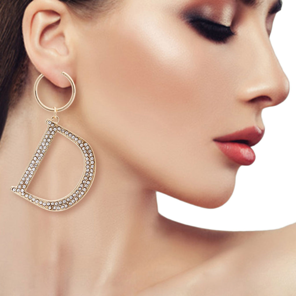 Gold Dior Style Baby Hoops