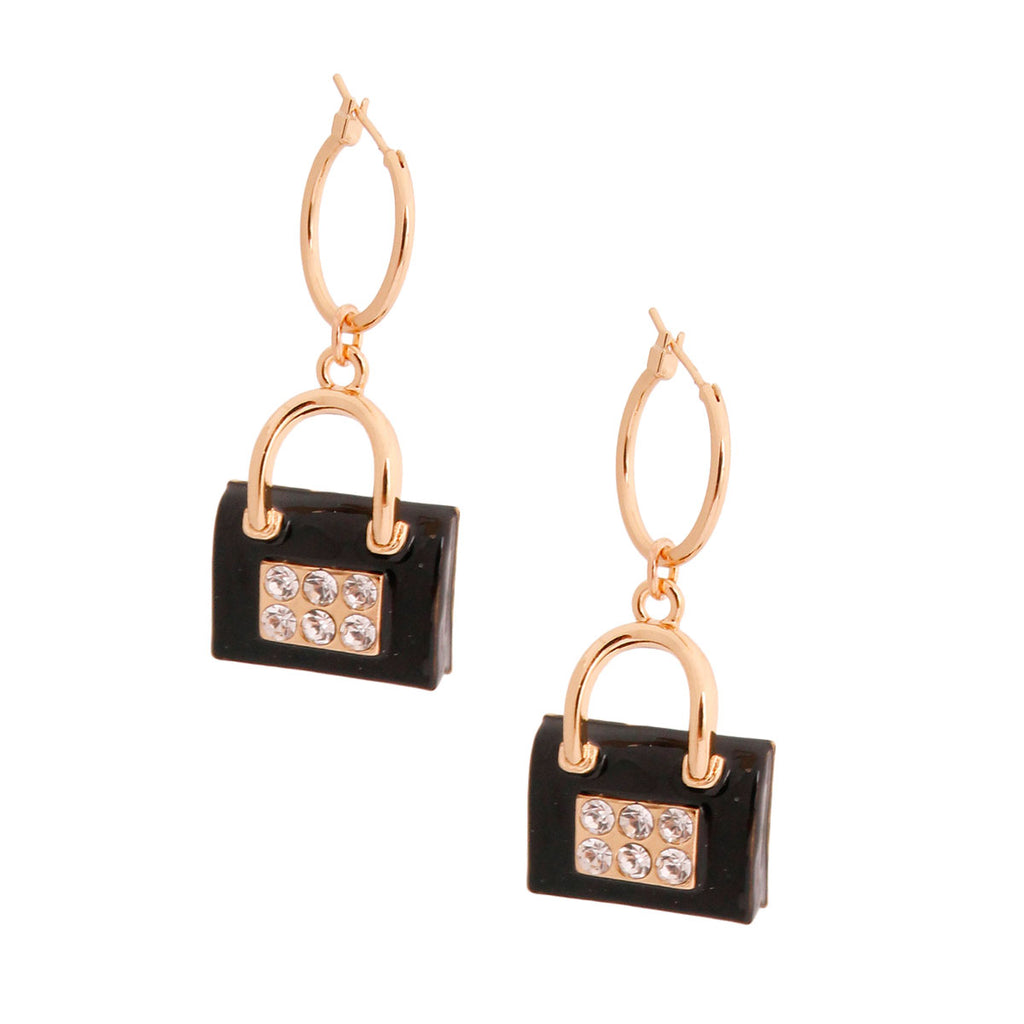 Black Boutique Handbag Hoops