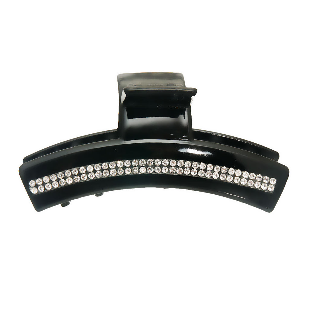 Black Rhinestone Claw Clip