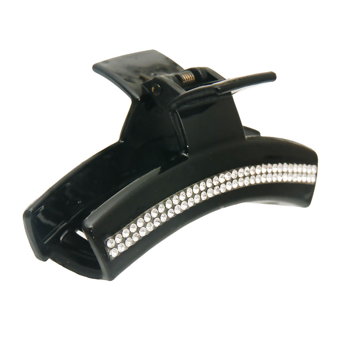 Black Rhinestone Claw Clip