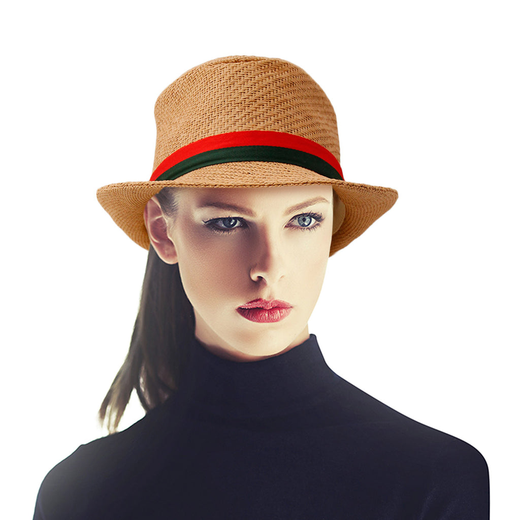 Designer Style Straw Fedora
