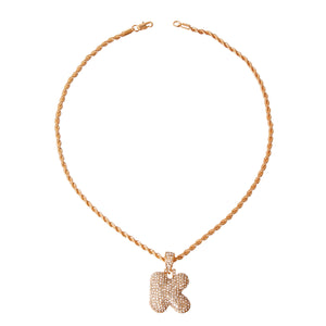 K Initial Necklace