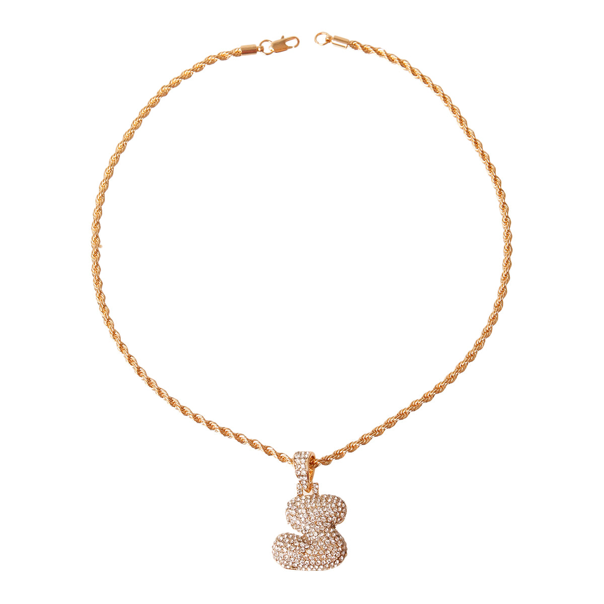 S Initial Necklace