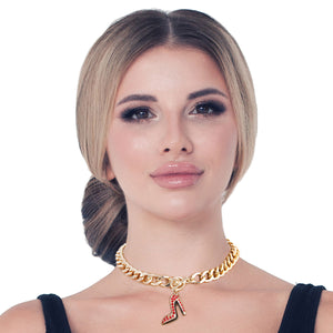 Bling Boutique High Heel Red Necklace