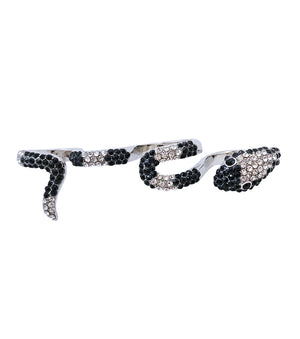 4 Finger Silver Snake Ring