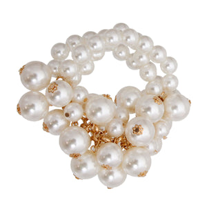 Cream Pearl Custer Bracelet